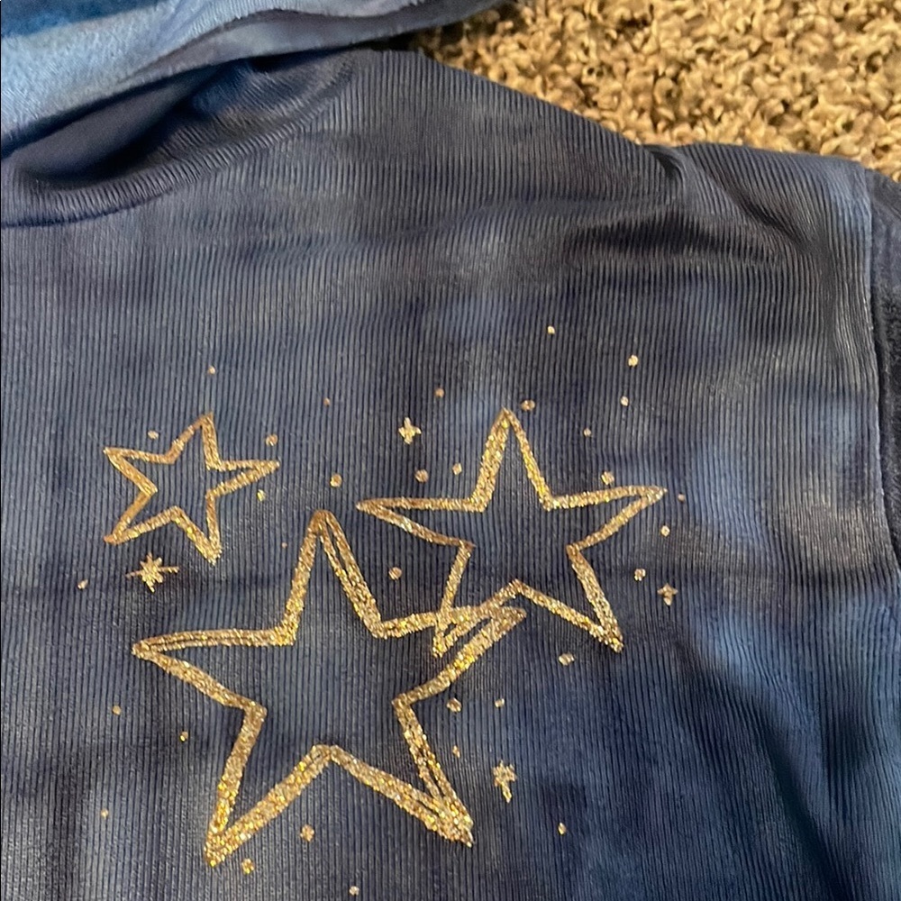 SO Blue Kids Hoodie with Star Accents - Picture 4 of 7